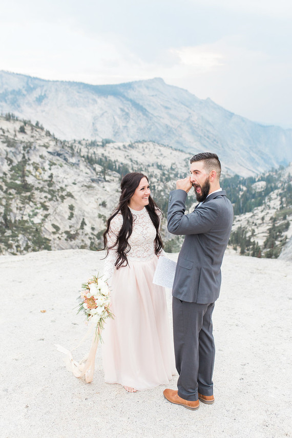 Blush Yosemite vow renewal Inspiration