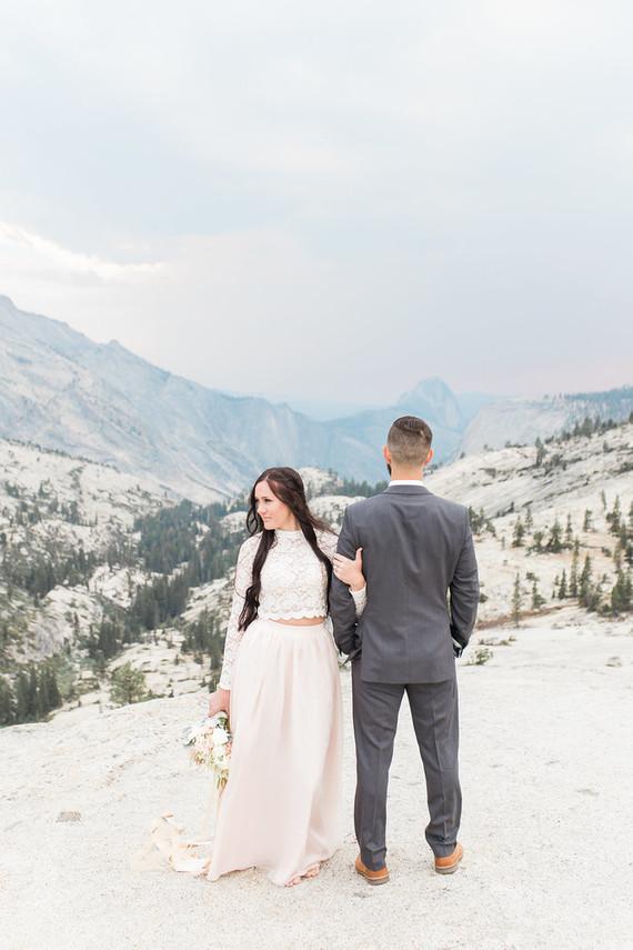 Blush Yosemite vow renewal Inspiration