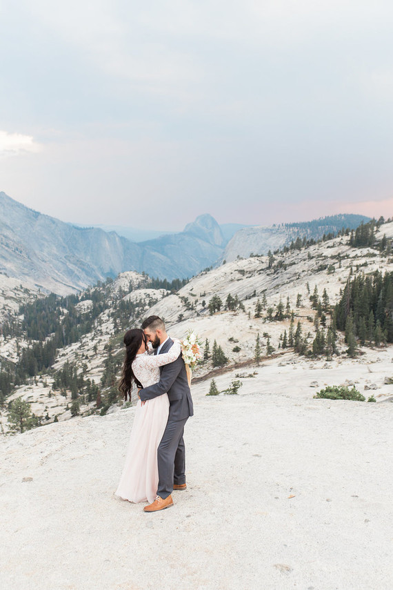 Blush Yosemite vow renewal Inspiration