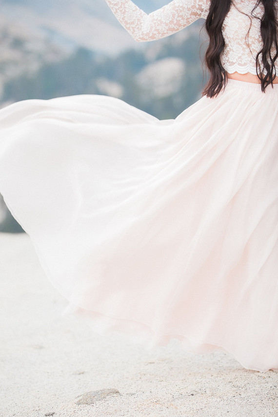 Blush Yosemite vow renewal Inspiration