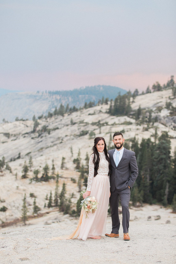 Blush Yosemite vow renewal Inspiration