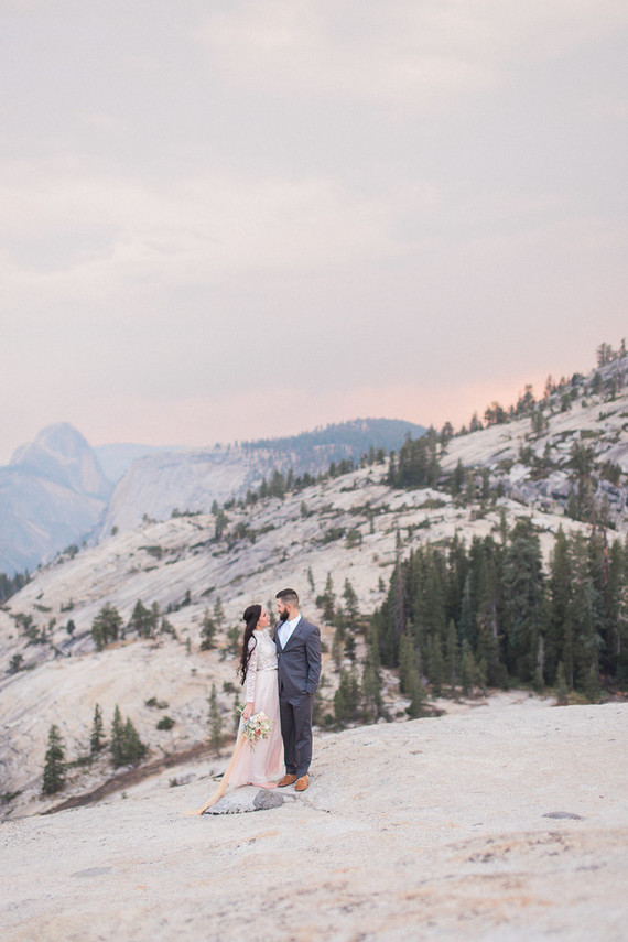 Blush Yosemite vow renewal Inspiration