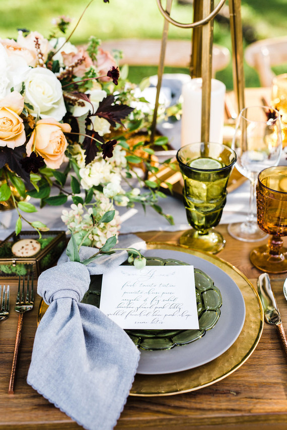 Glam fall wedding inspiration Inspiration