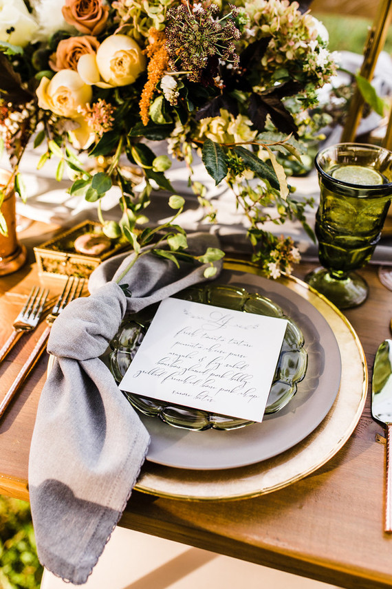 Glam fall wedding inspiration