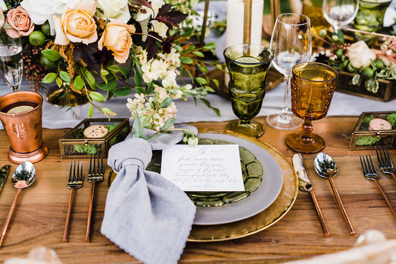 Glam fall wedding inspiration Inspiration