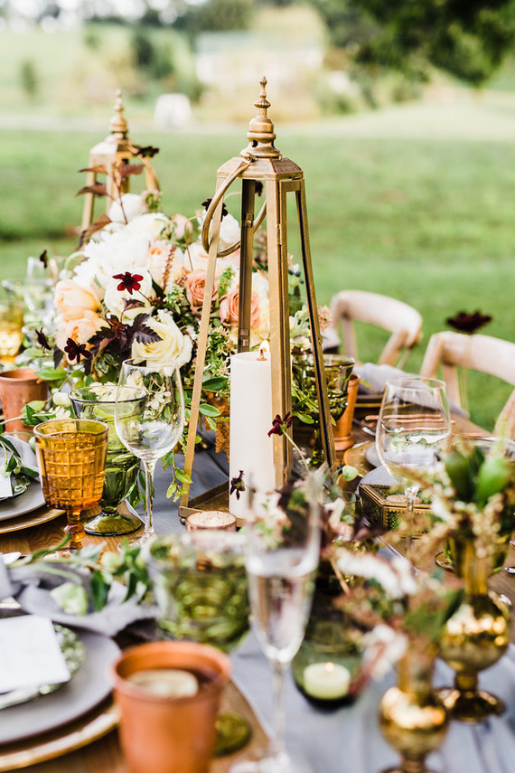Glam fall wedding inspiration