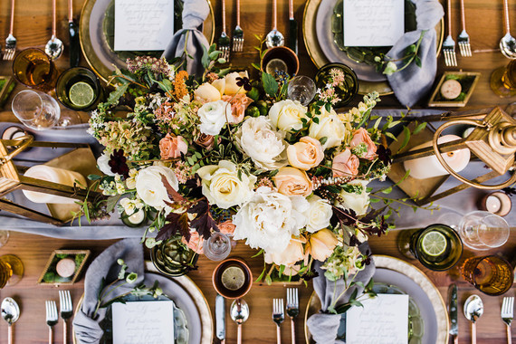 Glam fall wedding inspiration