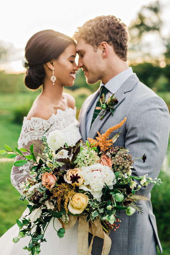 Glam fall wedding inspiration