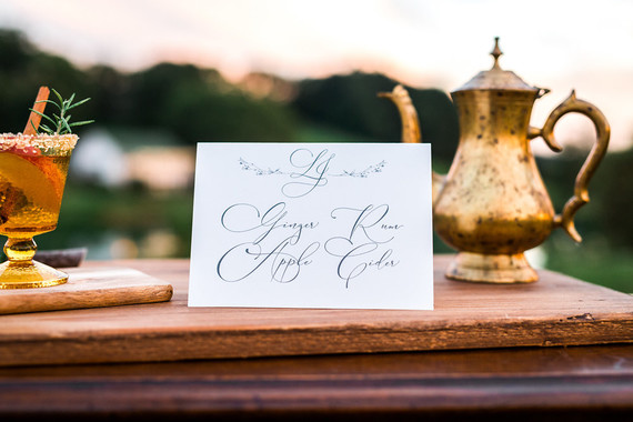 Glam fall wedding inspiration