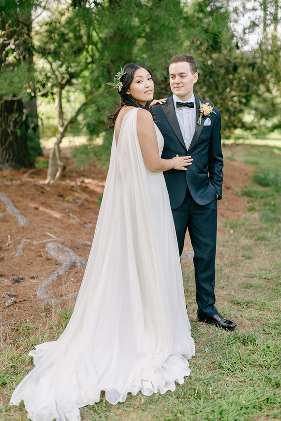 grecian wedding gown by Alexandra Grecco