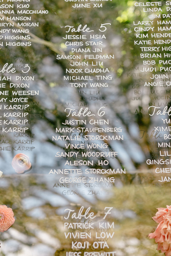 mirror seating chart