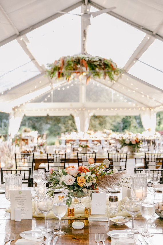 elegant pastel fall wedding at Tyler Arboretum in Philadelphia