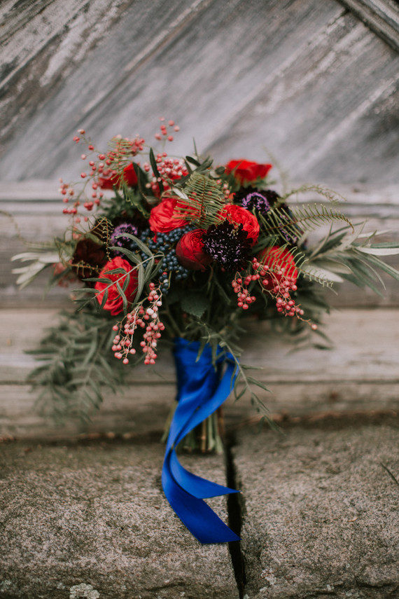 Moody fall barn wedding in Maine Inspiration