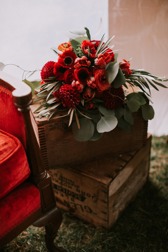 Moody fall barn wedding in Maine Inspiration