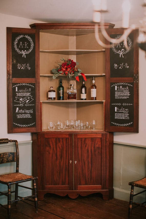 Moody fall barn wedding in Maine Inspiration