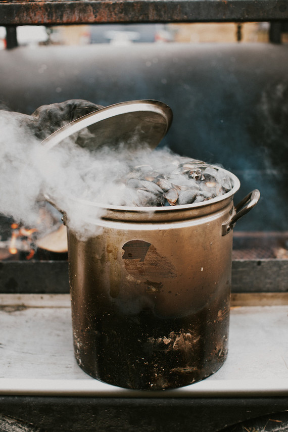 Moody fall barn wedding in Maine