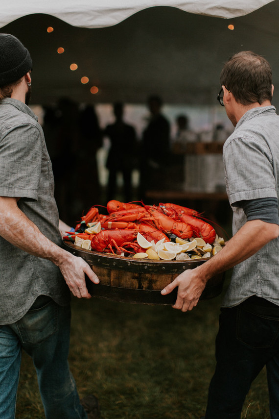 Moody fall barn wedding in Maine