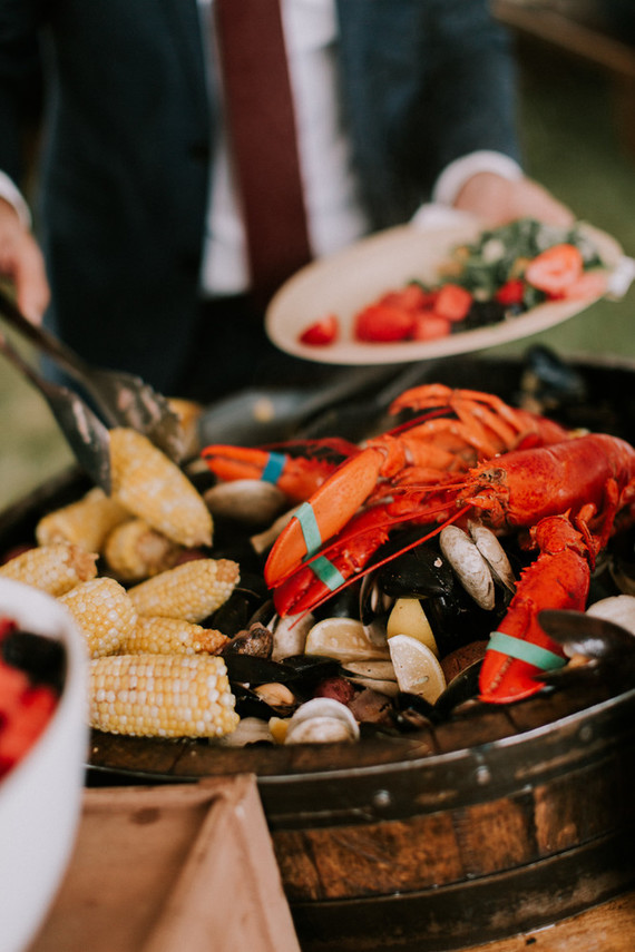 Moody fall barn wedding in Maine