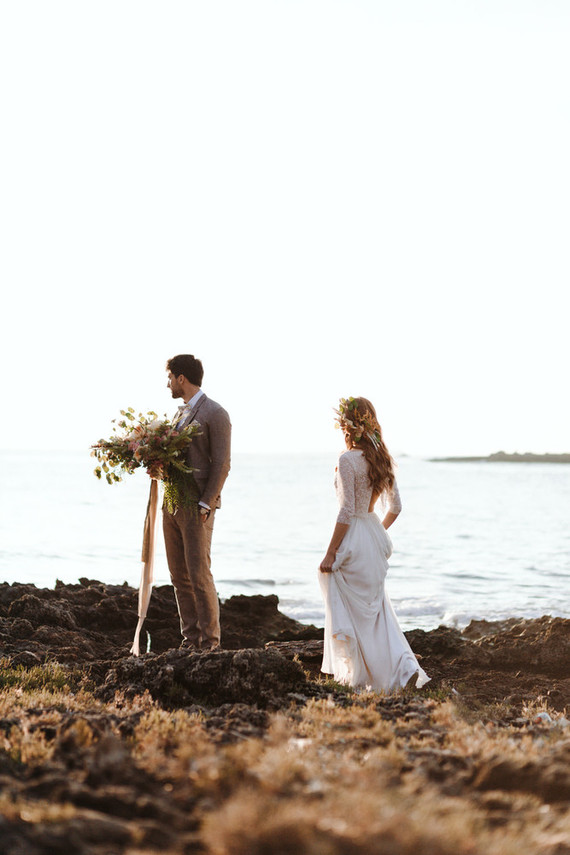Romantic boho fall Apulia elopement
