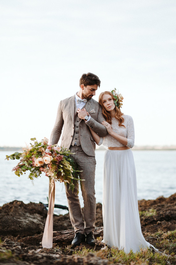Romantic boho fall Apulia elopement