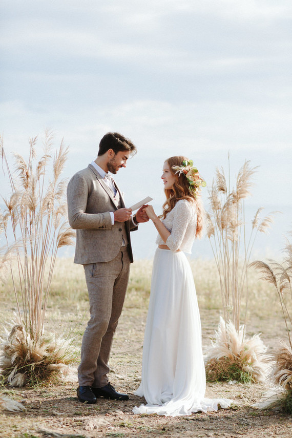 Romantic boho fall Apulia elopement