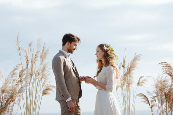 Romantic boho fall Apulia elopement Inspiration