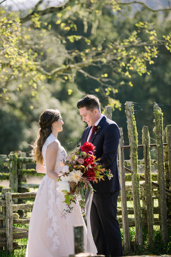 Rustic fall forest wedding at Santa Lucia Preserve in Carmel Inspiration