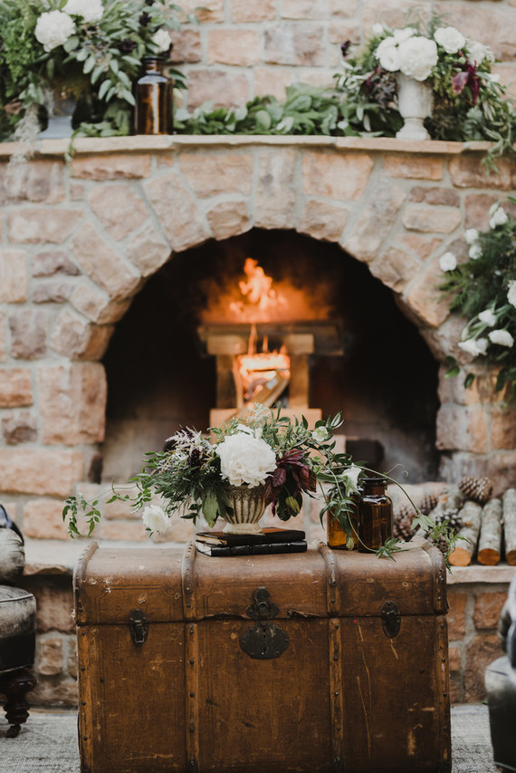 Rustic winter wedding in Oak Glen, CA