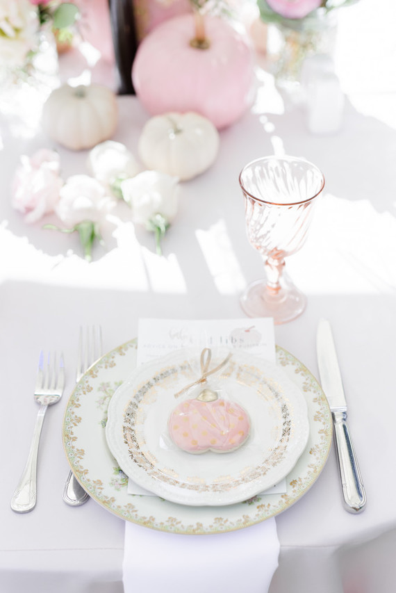 Pink pumpkin baby shower