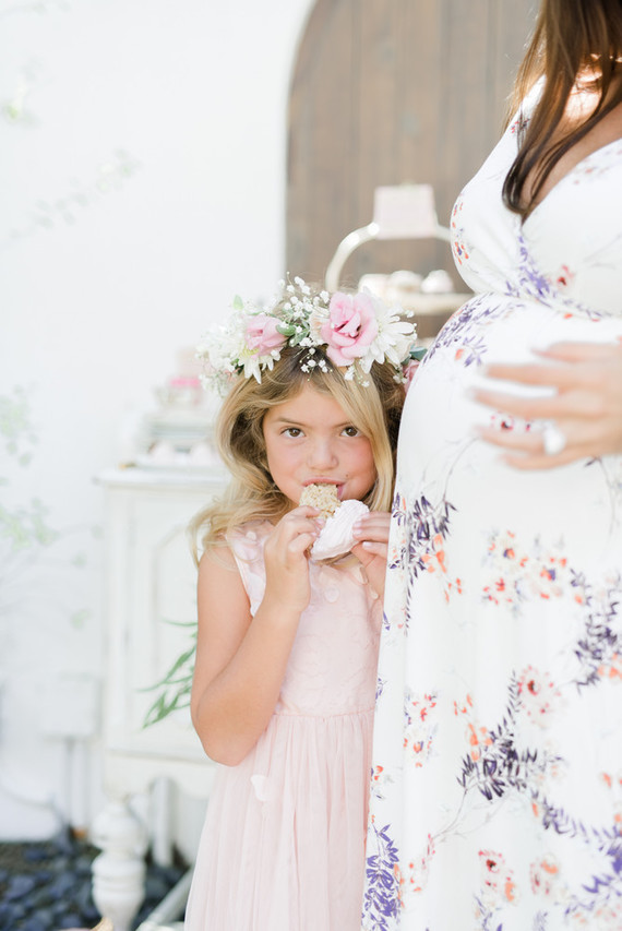 Pink pumpkin baby shower