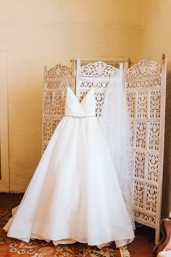 Full skirt bridal gown