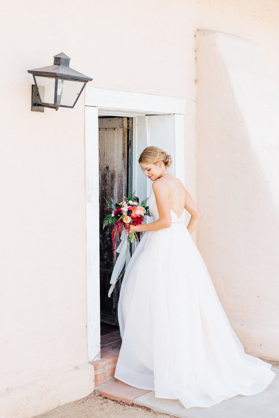 Colorful wedding at the Santa Barbara Historical Museum
