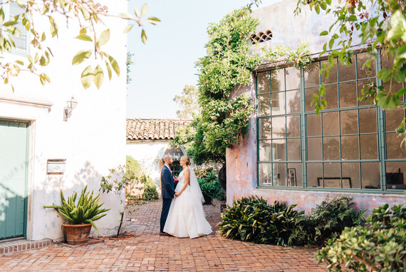 Colorful wedding at the Santa Barbara Historical Museum