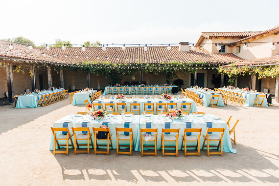 Colorful wedding at the Santa Barbara Historical Museum