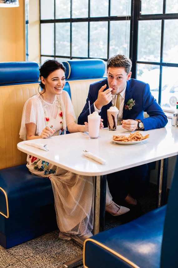 Bright whimsical engagement photos in Philadelphia
