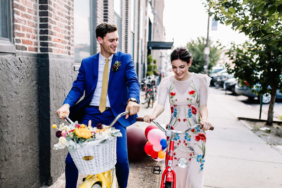 Bright whimsical engagement photos in Philadelphia