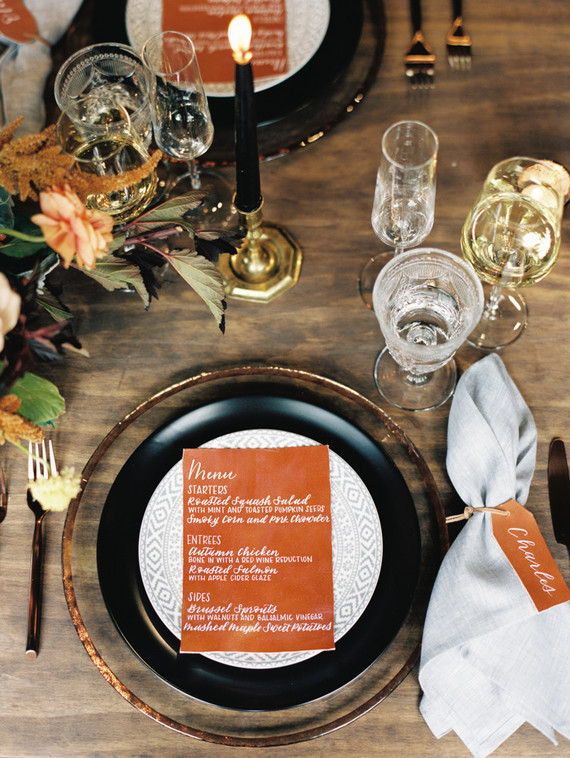 Elegant modern fall wedding ideas at The Forge in Dallas