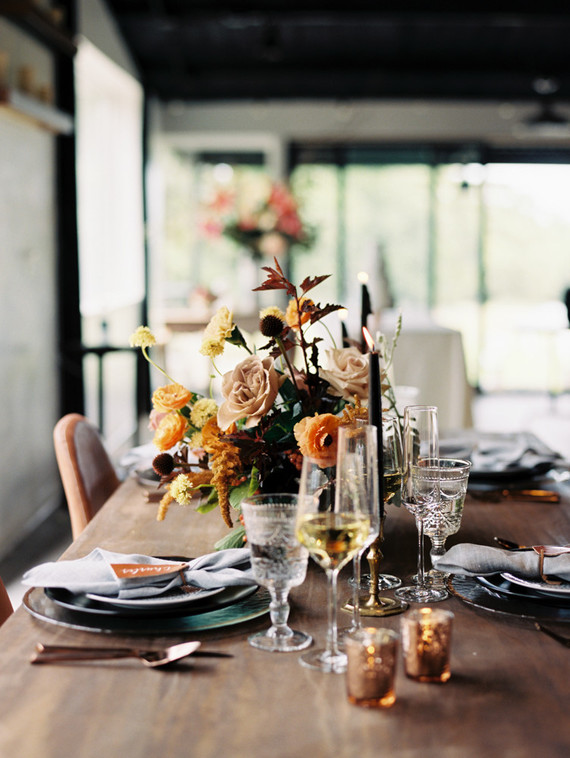 Elegant modern fall wedding ideas at The Forge in Dallas Inspiration