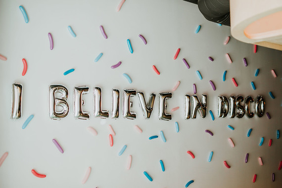 Disco pizza party second birthday