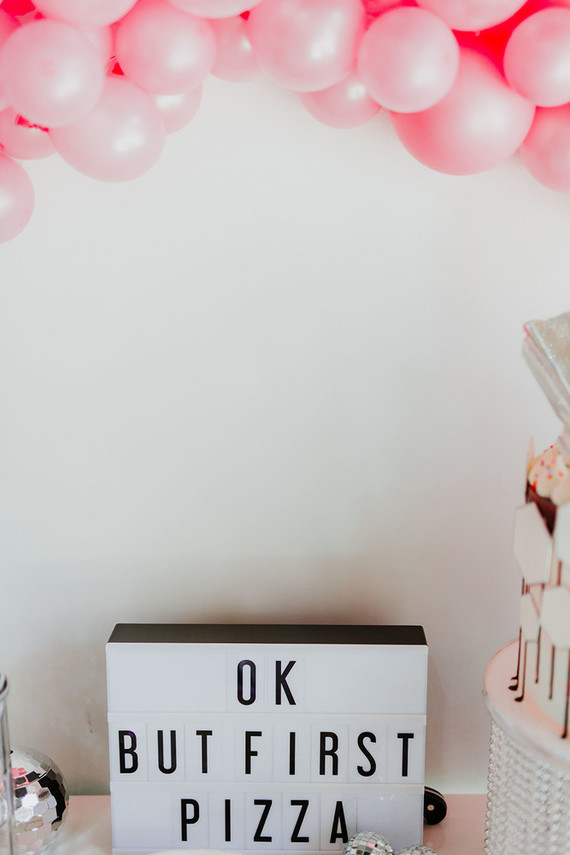 Disco pizza party second birthday