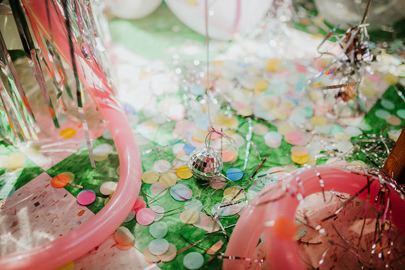 Disco pizza party second birthday