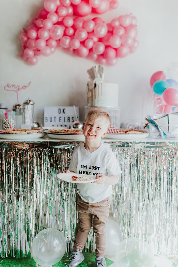 Disco pizza party second birthday