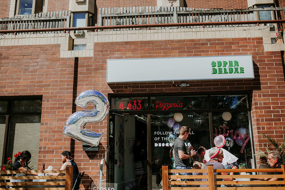 Disco pizza party second birthday