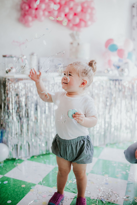 Disco pizza party second birthday