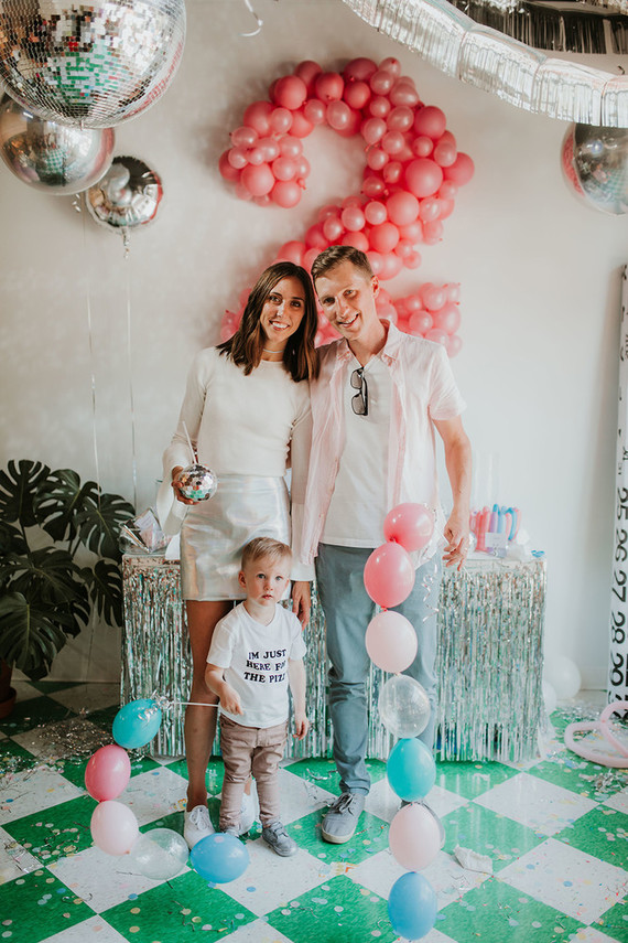 Disco pizza party second birthday