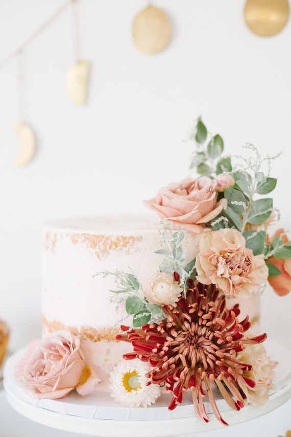 Feminine fall Moon themed 1st birthday party on 100 Layer Cakelet