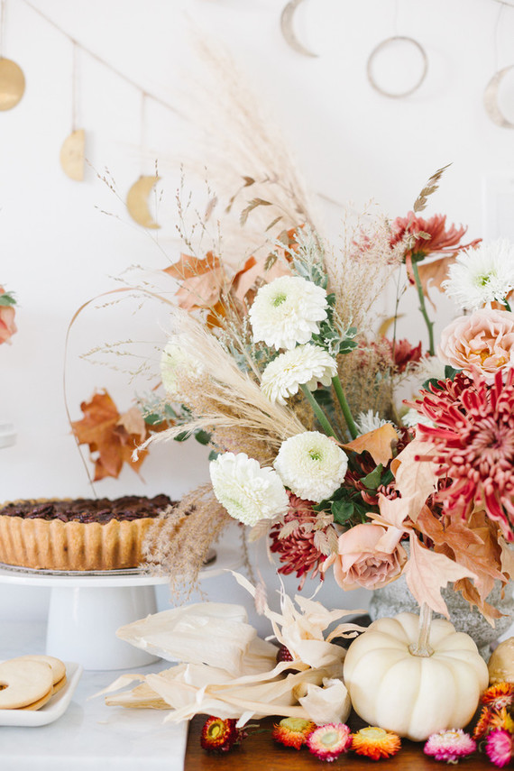Feminine fall Moon themed 1st birthday party on 100 Layer Cakelet