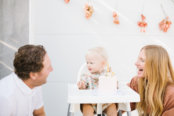 Feminine fall Moon themed 1st birthday party on 100 Layer Cakelet