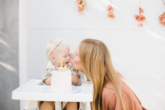 Feminine fall Moon themed 1st birthday party on 100 Layer Cakelet