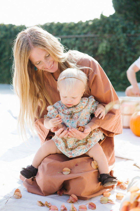 Feminine fall Moon themed 1st birthday party on 100 Layer Cakelet
